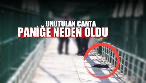 Yabancı uyruklu şahsın düşürdüğü çanta paniğe neden oldu