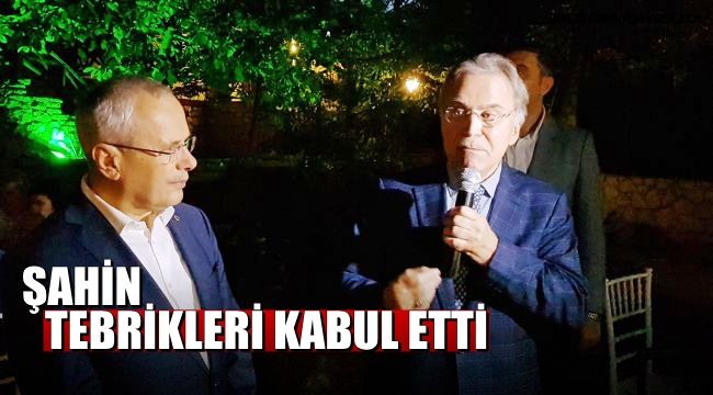 Cumhurbaşkanlığı Yüksek İstişare Kurulu üyeliğine atanan Şahin tebrikleri kabul etti