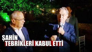 Cumhurbaşkanlığı Yüksek İstişare Kurulu üyeliğine atanan Şahin tebrikleri kabul etti