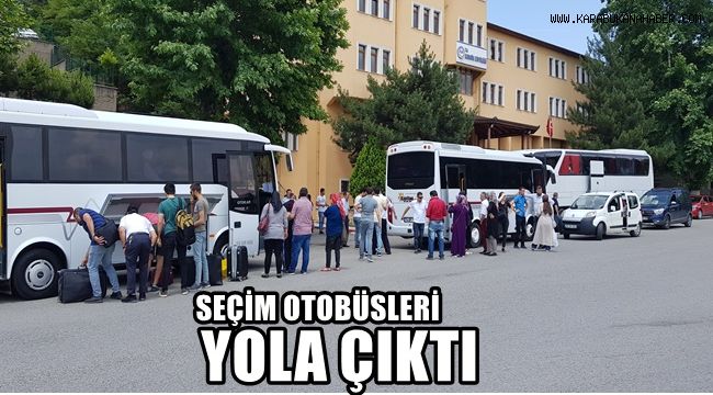 İstanbul seçimi için otobüslerle yola çıktılar