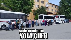 İstanbul seçimi için otobüslerle yola çıktılar