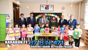 Karabük'te 37 bin 471 öğrenci karne heyecanı yaşadı