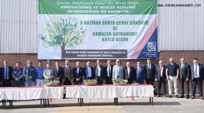 KARDEMİR çalışanlarına bayram hediyesi olarak fidan dağıttı