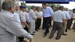 Kaymakam Ürkmezer köylülerle bir araya geldi