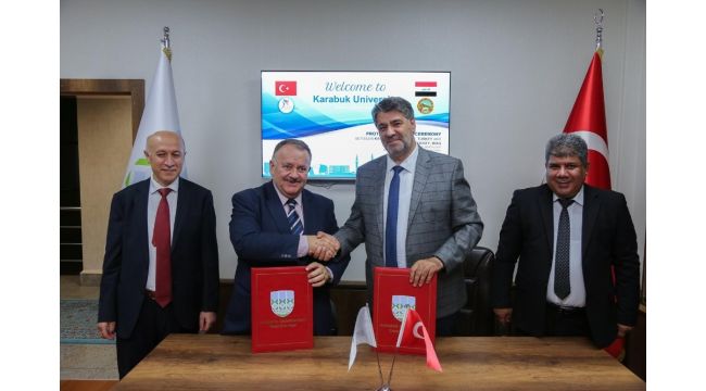 KBÜ ile Irak Salahaddin Üniversitesi arasında iş birliği protokolü