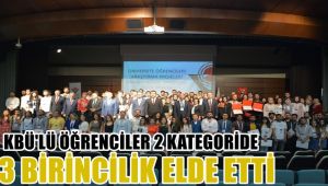 KBÜ'lü öğrenciler 2 kategoride 3 birincilik elde etti