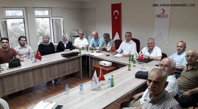 Karabük Kızılay şube yönetim kurulu toplantısı yapıldı
