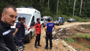 Ormanda bisikletten düşerek yaralanan genç için ekipler seferber oldu