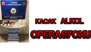 Safranbolu'da kaçak alkol operasyonu: 2 gözaltı