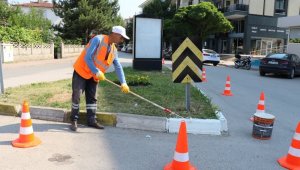 Safranbolu'da caddelerde çalışmalar sürüyor