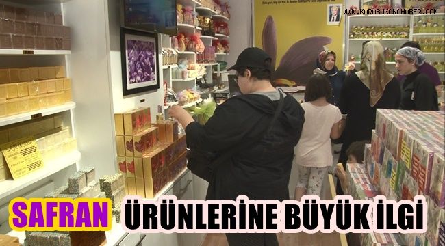 Safranlı doğal ürünlere turistlerden büyük ilgi