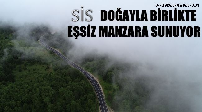 Sis, doğayla birlikte eşsiz manzara sunuyor