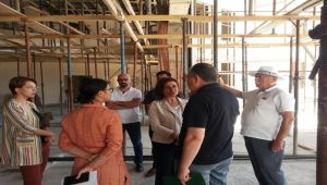Başkan Köse Kültür Merkezi inşaatında incelemelerde bulundu