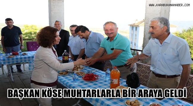 Başkan Köse muhtarlarla bir araya geldi