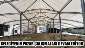 Karabük Belediyesi'nin pazar yeri çalışmaları sürüyor