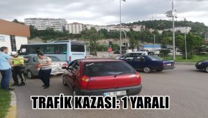 Karabük'te trafik kazası: 1 yaralı