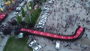 Karabük'te 15 Temmuz Demokrasi ve Milli Birlik Günü yürüyüşü