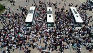 Karabük'te 185 hacı adayı kutsal topraklara uğurlandı