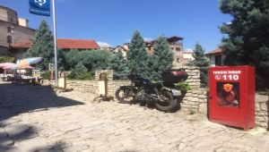 Safranbolu tarihi çarşıya yangın dolapları yerleştirildi