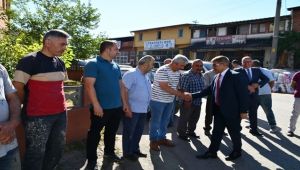 Vali Gürel, esnaf duasına katılarak incelemelerde bulundu