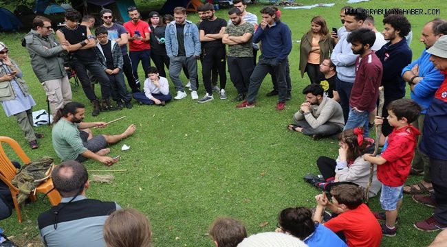 Yenice Ormanlarında hem kamp yaptılar hem de doğa eğitimi aldılar