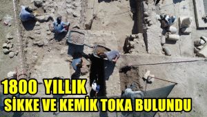 Antik çağın hac merkezindeki kazılarda 1800 yıllık sikke ve kemik tokalar ortaya çıktı