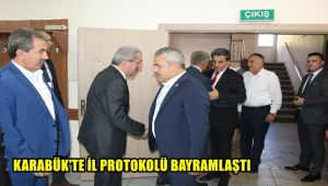 Karabük'te İl protokolü bayramlaştı