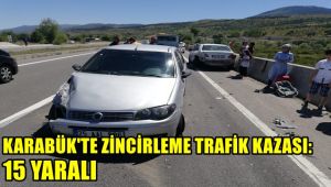 Karabük'te zincirleme trafik kazası: 15 yaralı