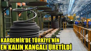 KARDEMİR'de Türkiye'nin en kalın kangalı üretildi