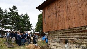 Vali Gürel, kentsel sit alanı olan Karacapınar Köyü'nde incelemelerde bulundu