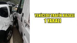 Yenice'de trafik kazası : 1 yaralı