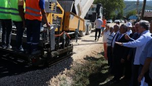 Cumhurbaşkanlığı YİK Üyesi Şahin Ovacık'ta asfalt çalışmalarını inceledi
