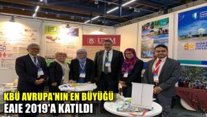 KBÜ, Avrupa'nın en büyüğü EAIE 2019'a katıldı