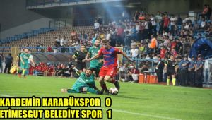 TFF 2. Lig: Kardemir Karabükspor: 0 - Etimesgut Belediyespor: 1