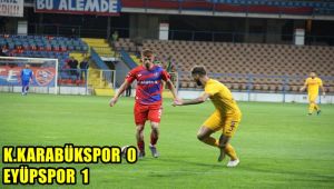 TFF 2. Lig: Kardemir Karabükspor: 0 - Eyüpspor: 1