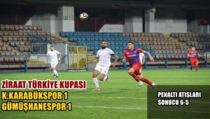 Ziraat Türkiye Kupası: Kardemir Karabükspor: 1 - Gümüşhanespor : 1