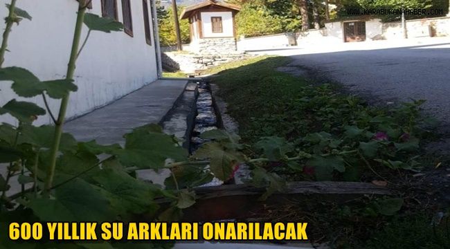 600 yıllık su arkları onarılacak