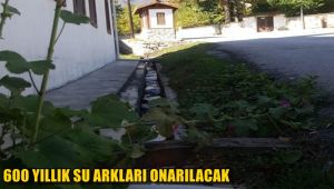 600 yıllık su arkları onarılacak