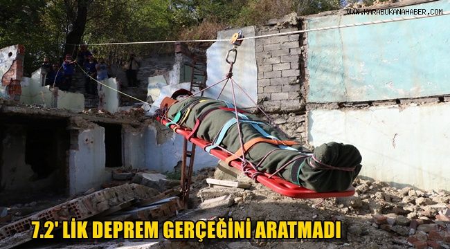 7.2'lik deprem tatbikatı gerçeğini aratmadı