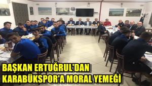 Başkan Ertuğrul'dan Karabükspor'a moral yemeği
