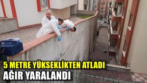 Karabük'te 5 metre yükseklikten atlayan kişi ağır yaralandı