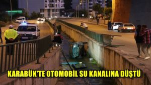 Karabük'te otomobil su kanalına düştü: 1 yaralı