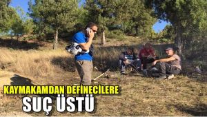 Kaymakamdan definecilere suçüstü