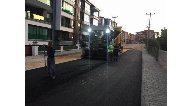 Safranbolu'da asfalt çalışması