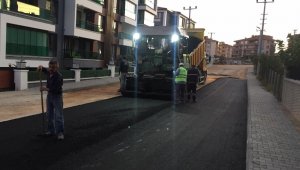 Safranbolu'da asfalt çalışması