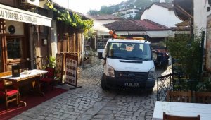 Safranbolu'da ilaçlama çalışması