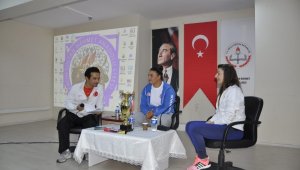Safranbolu'da milli sporcu öğrencilerle buluştu