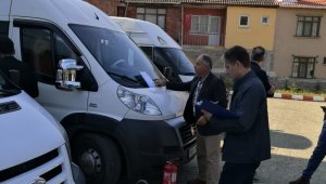 Safranbolu'da öğrenci servis araçları denetlendi