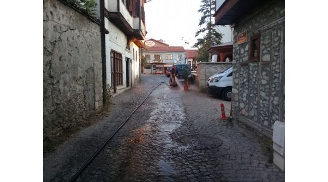 Safranbolu'da temizlik çalışması