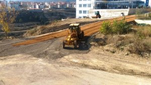 Safranbolu'da yol yapım ve onarım çalışması